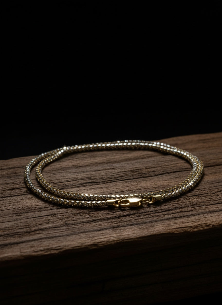 ✨ Cadena Estilo Franco Ice en Oro 14K – 2 mm | 20” | 11.1 g