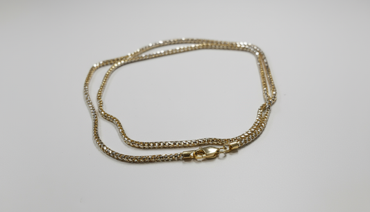 ✨ Cadena Estilo Franco Ice en Oro 14K – 2 mm | 22” | 12.3 g (Copia)