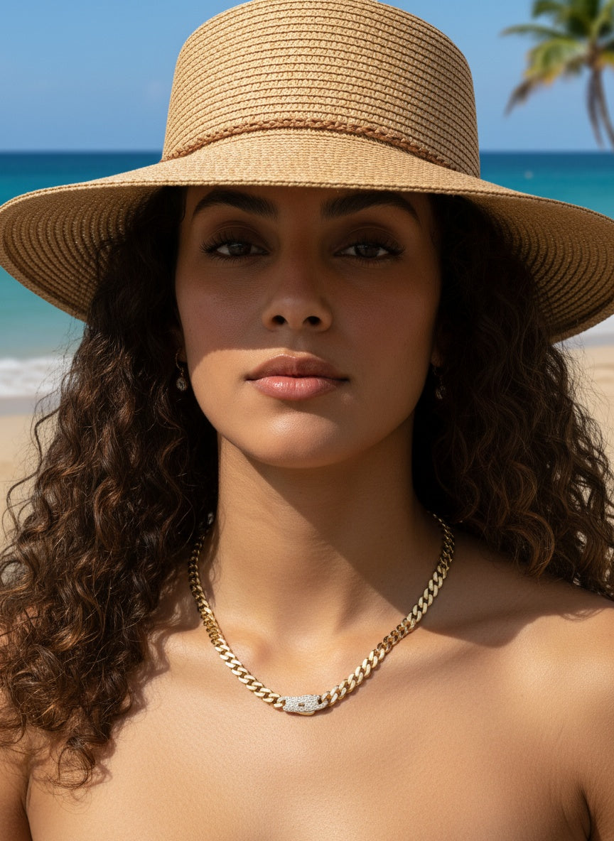 ⚜️ Cadena MONACI 14K – 6mm x 16 ⚜️