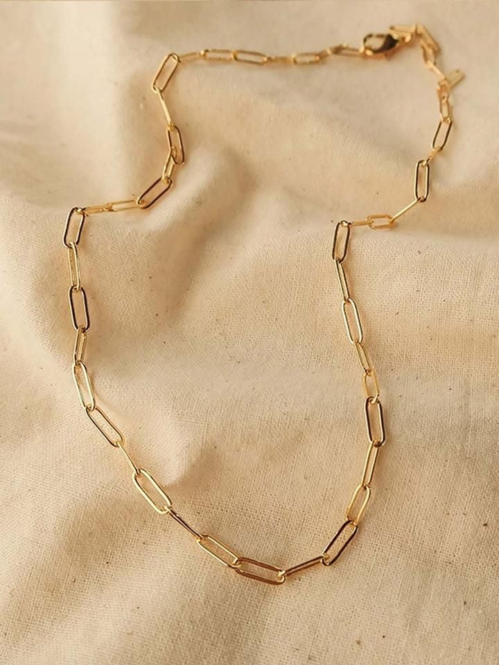 Set de Joyería Paperclip - Oro 10K