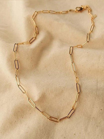 Set de Joyería Paperclip - Oro 10K