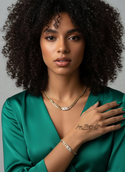 ⚜️ Cadena MONACI 14K – 8mm x 22 ⚜️