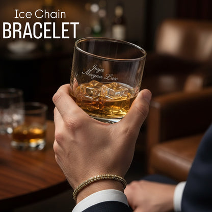 Pulsera Texturizada "Ice Chain" - Oro 14K