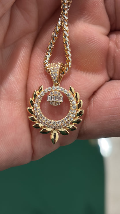 Laurel de Victoria – Dije en Oro Sólido 14K