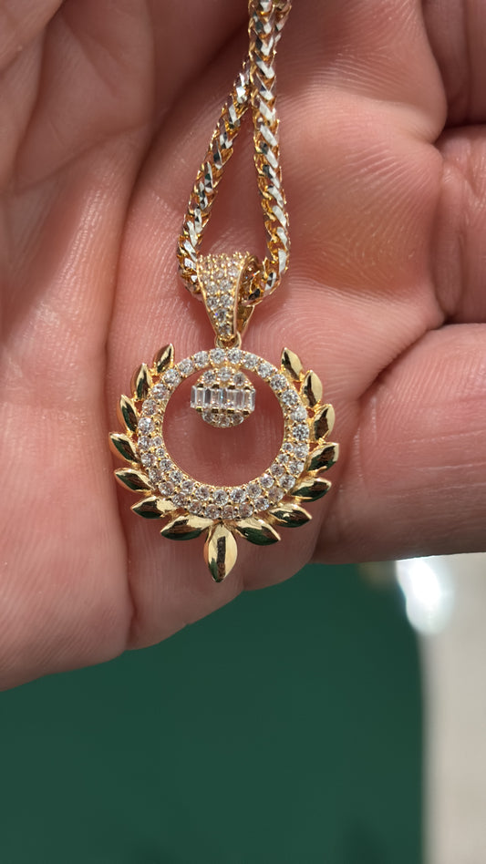 Laurel de Victoria – Dije en Oro Sólido 14K