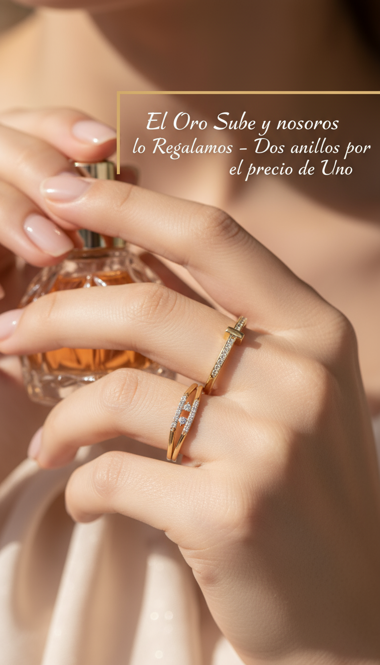 Set de 2 Anillos de Oro 14K por el Precio de 1