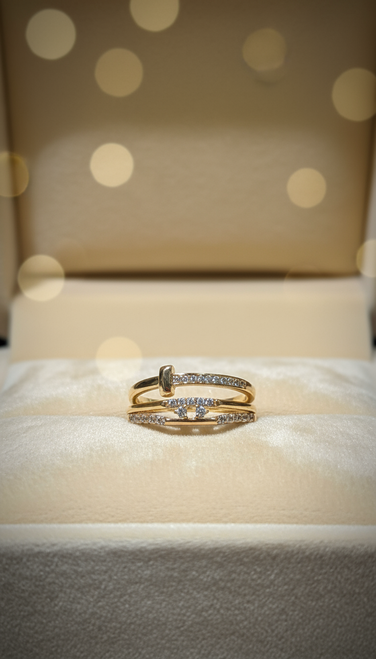 Set de 2 Anillos de Oro 14K por el Precio de 1