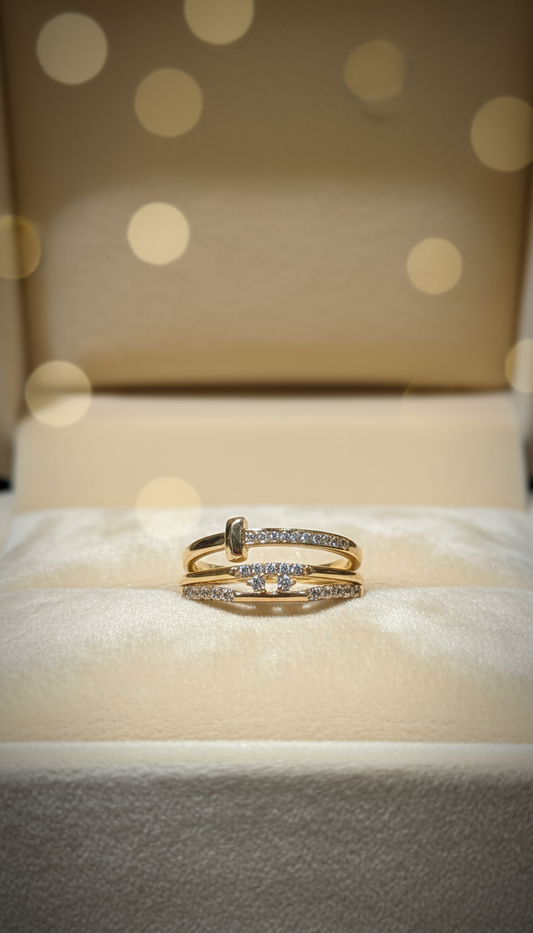 Set de 2 Anillos de Oro 14K por el Precio de 1