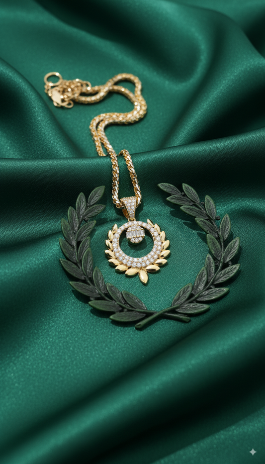 Laurel de Victoria – Dije en Oro Sólido 14K