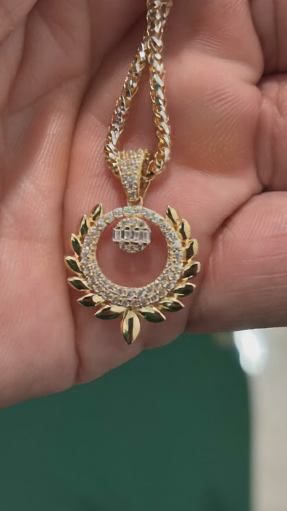 Laurel de Victoria – Dije en Oro Sólido 14K